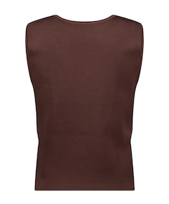 Dames gilet bruin
