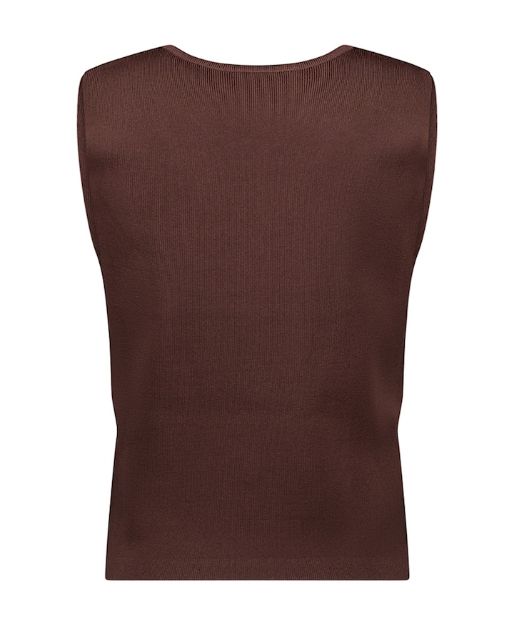 Dames gilet bruin