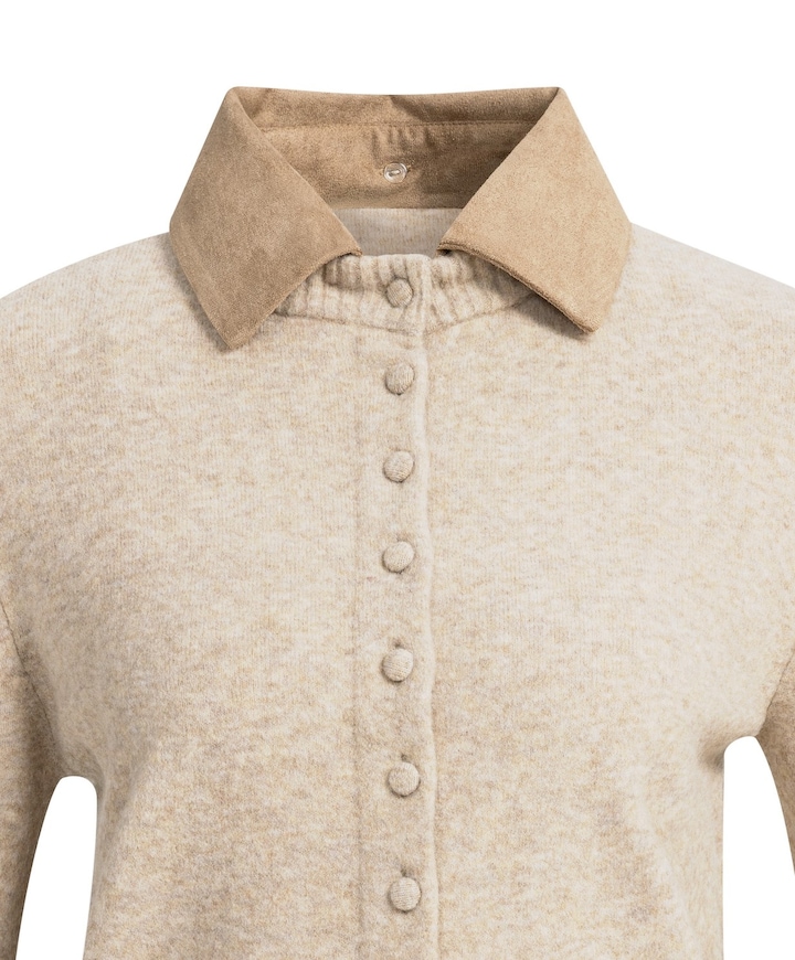 Dames vest beige