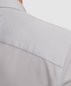 Heren overhemd lange mouw blauw