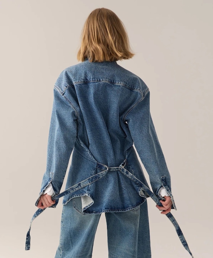 Dames blouse blauw