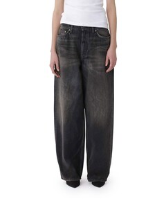 Lyon Coated 80s Black W jeans zwart