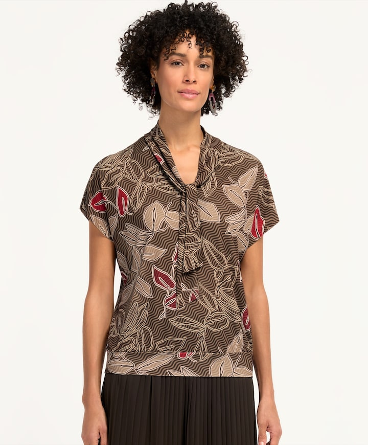 Dames T-shirt bruin