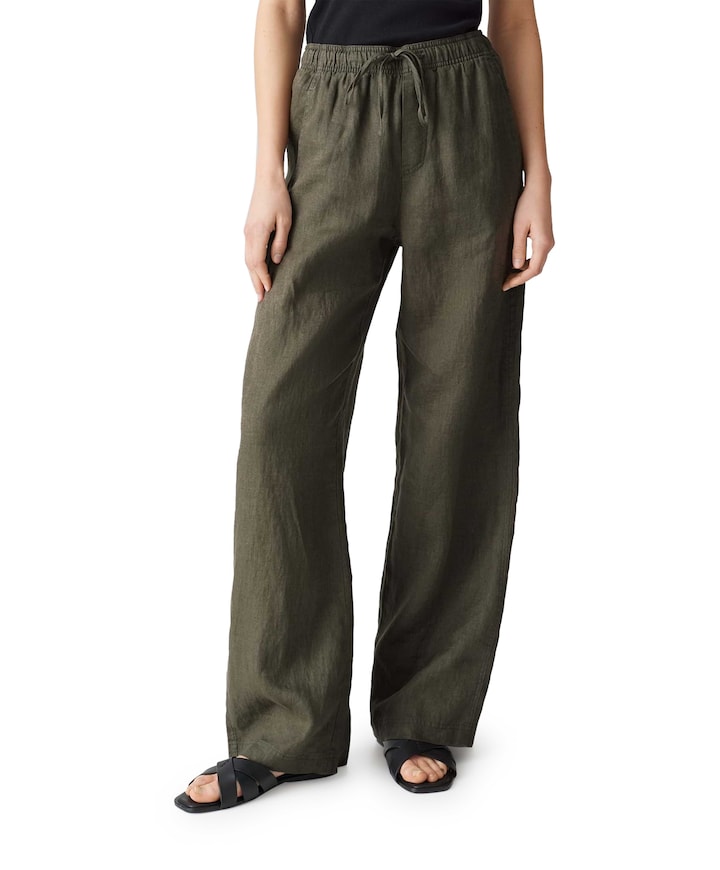 Mileni linen broek groen