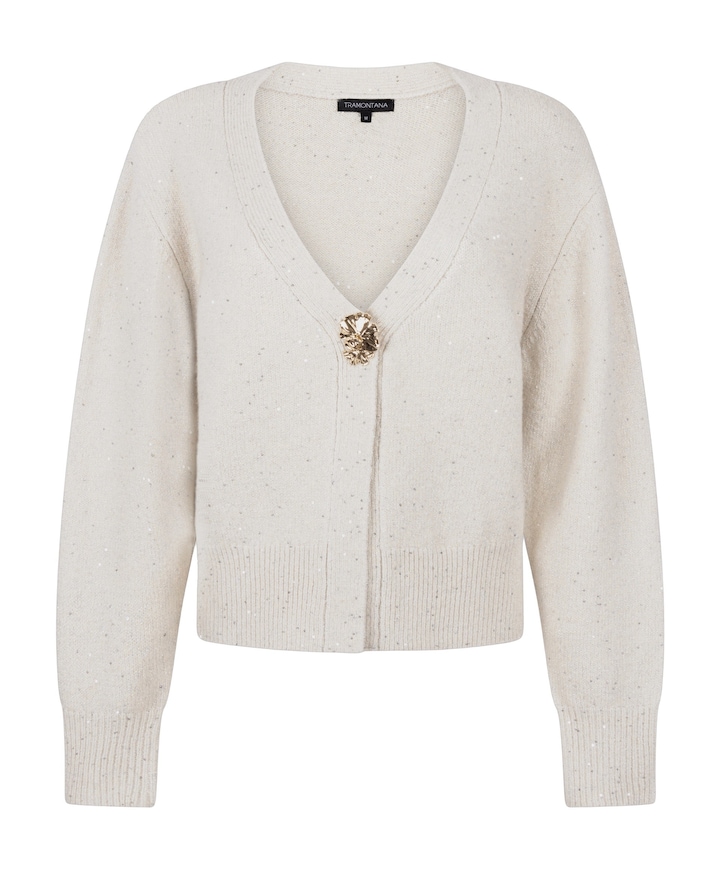 Dames vest ecru