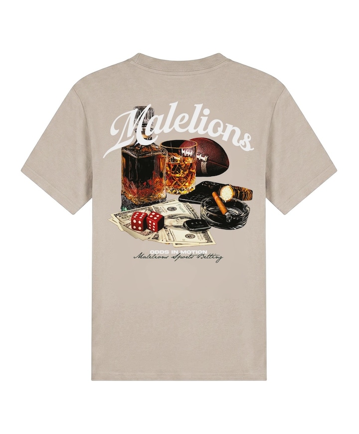 Heren T-shirt beige