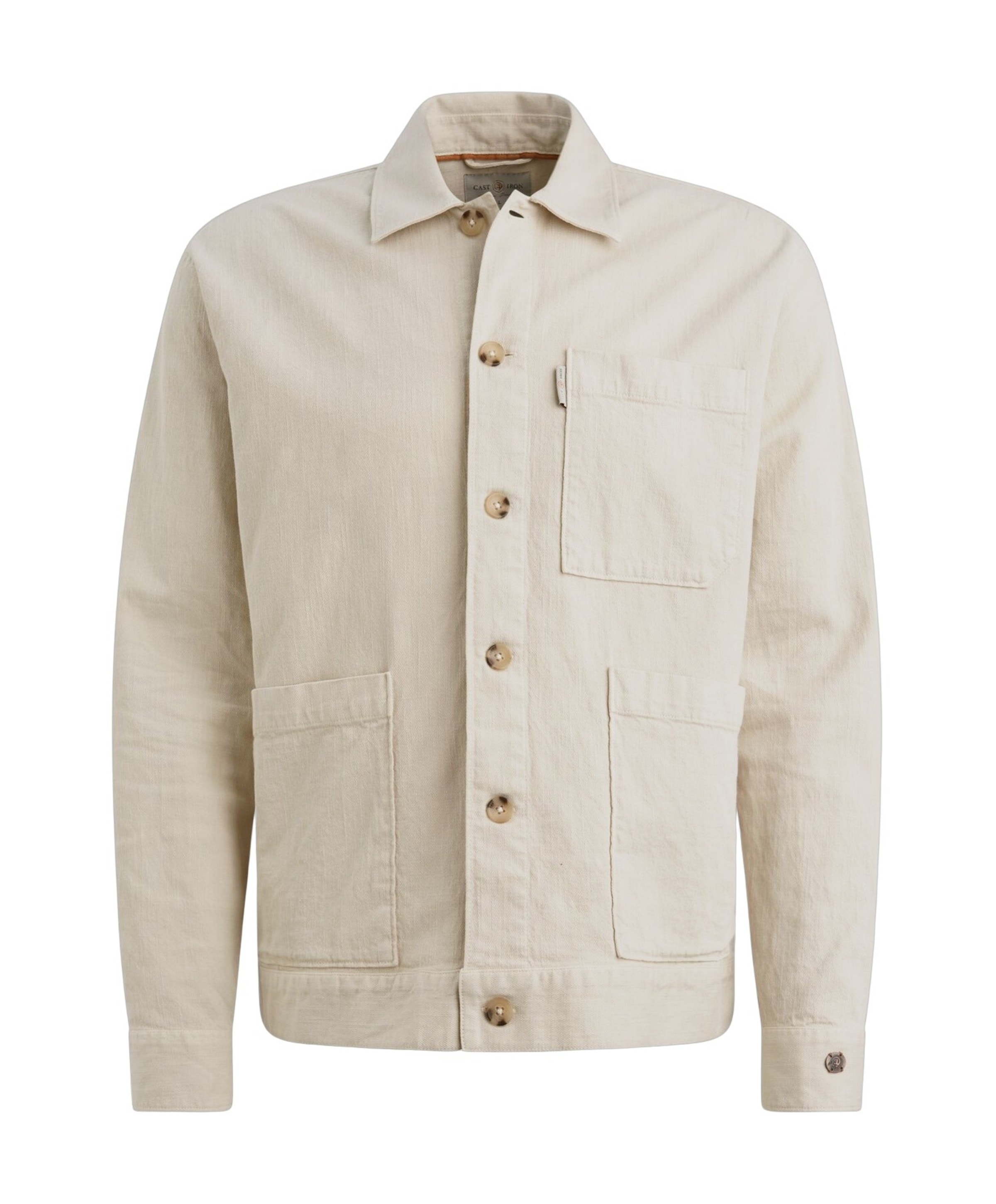 Heren overshirt beige