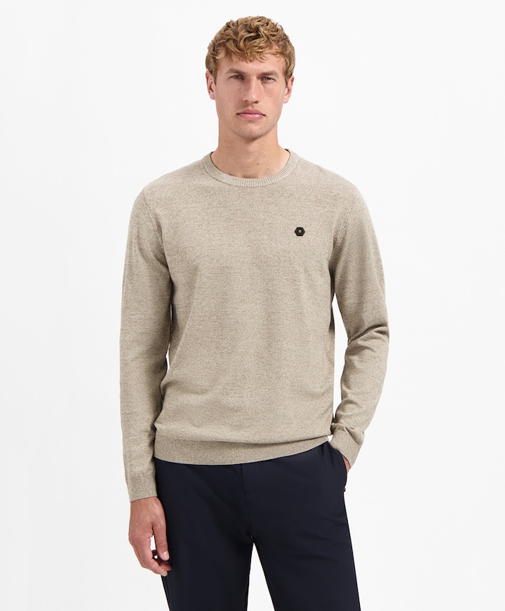 Heren trui beige