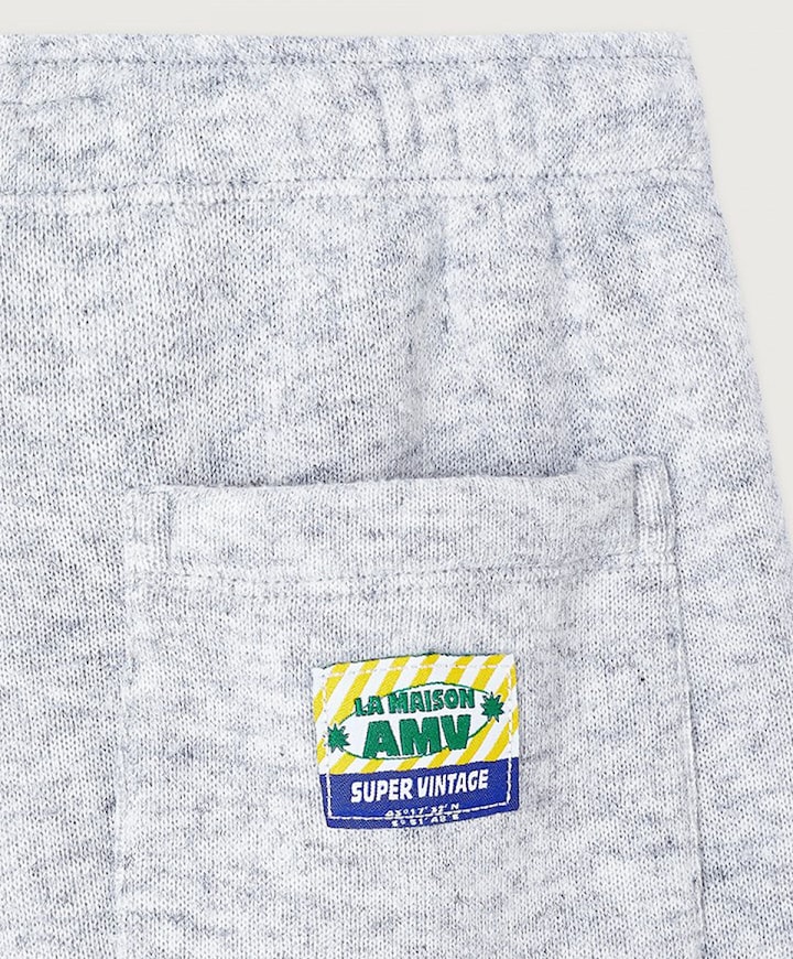 Short bermuda ample uniseks korte broek grijs