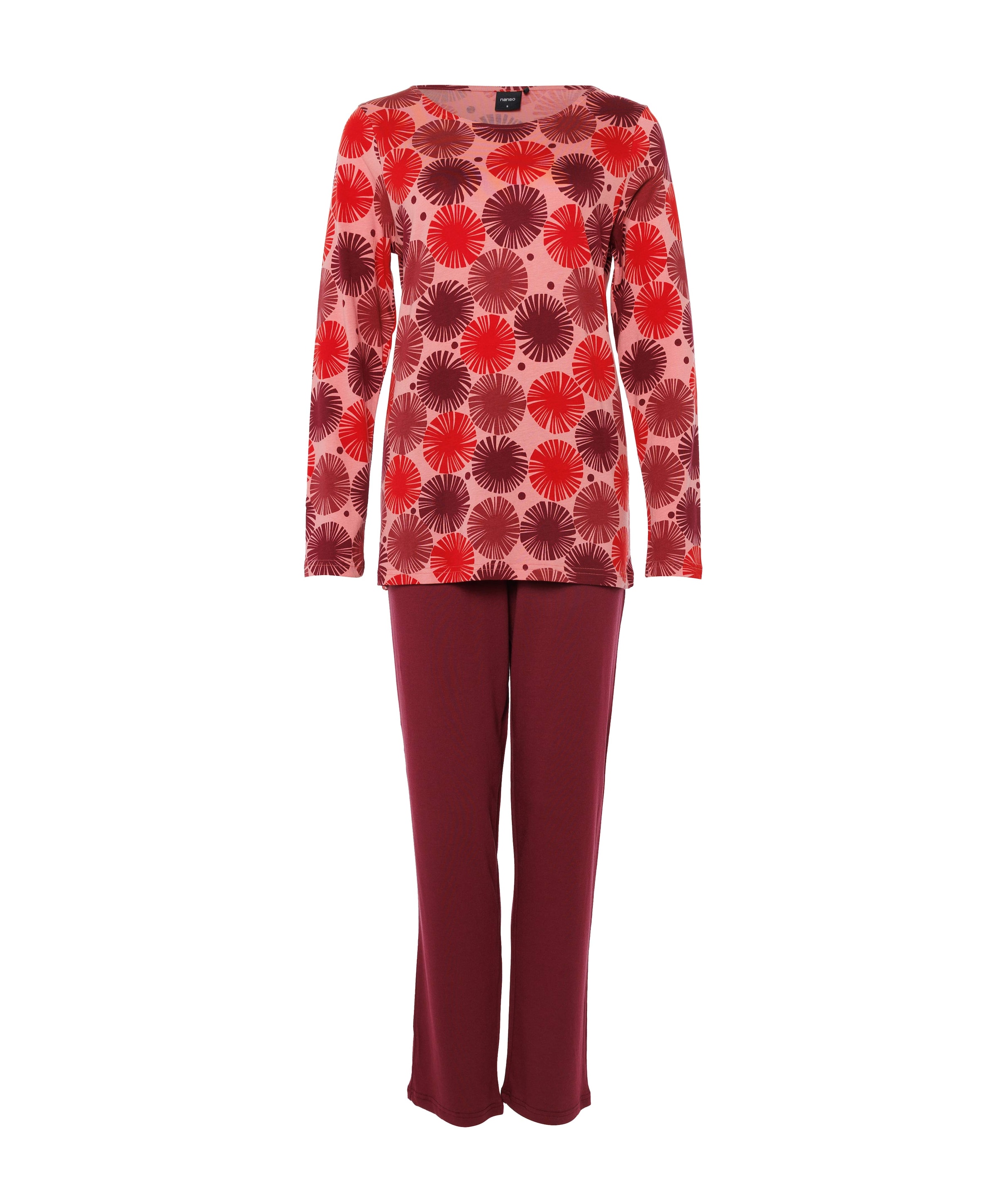 Dames pyjamaset rood