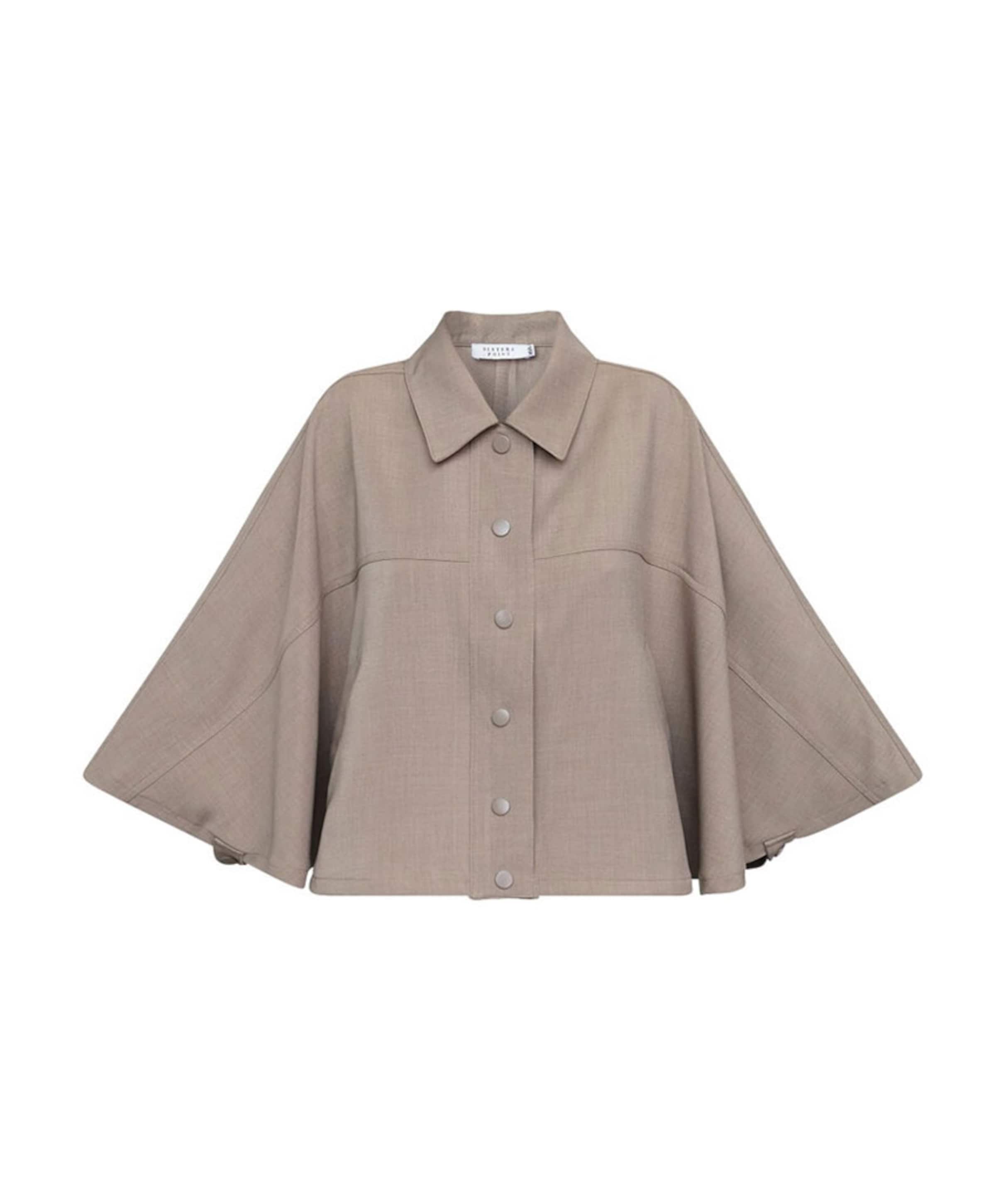 Dames cape beige
