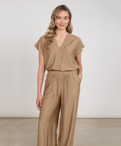 Dames top beige