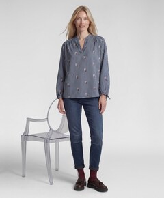 Dames blouse blauw