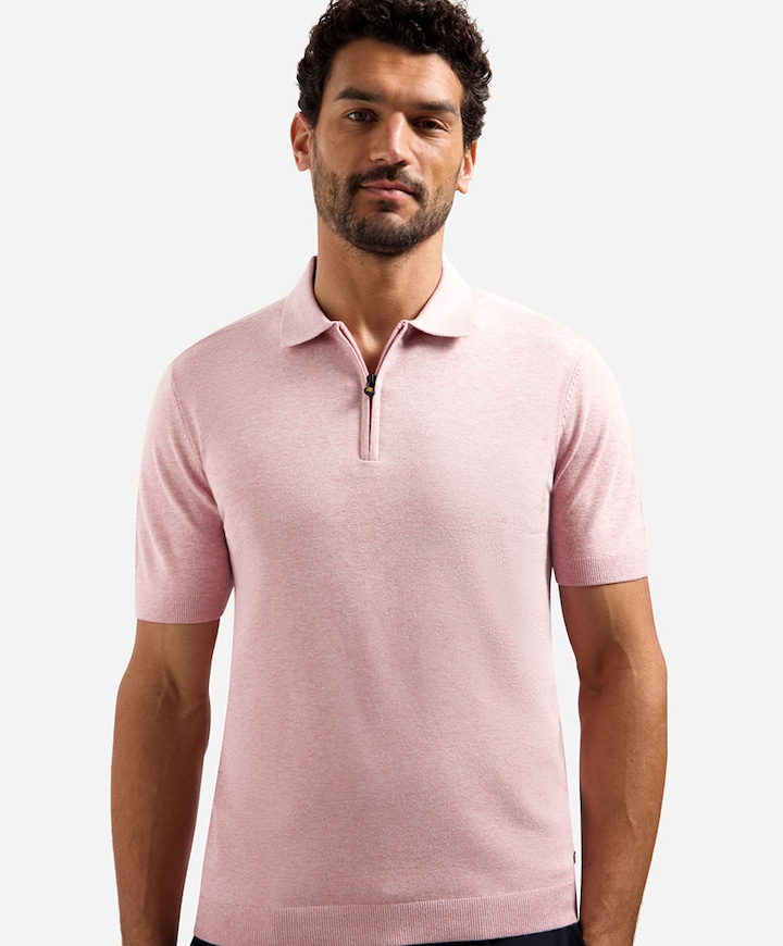 Heren polo roze