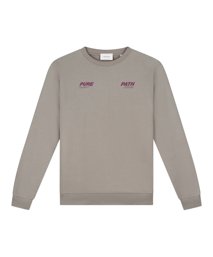 Heren sweater beige