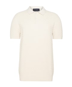 Heren polo ecru