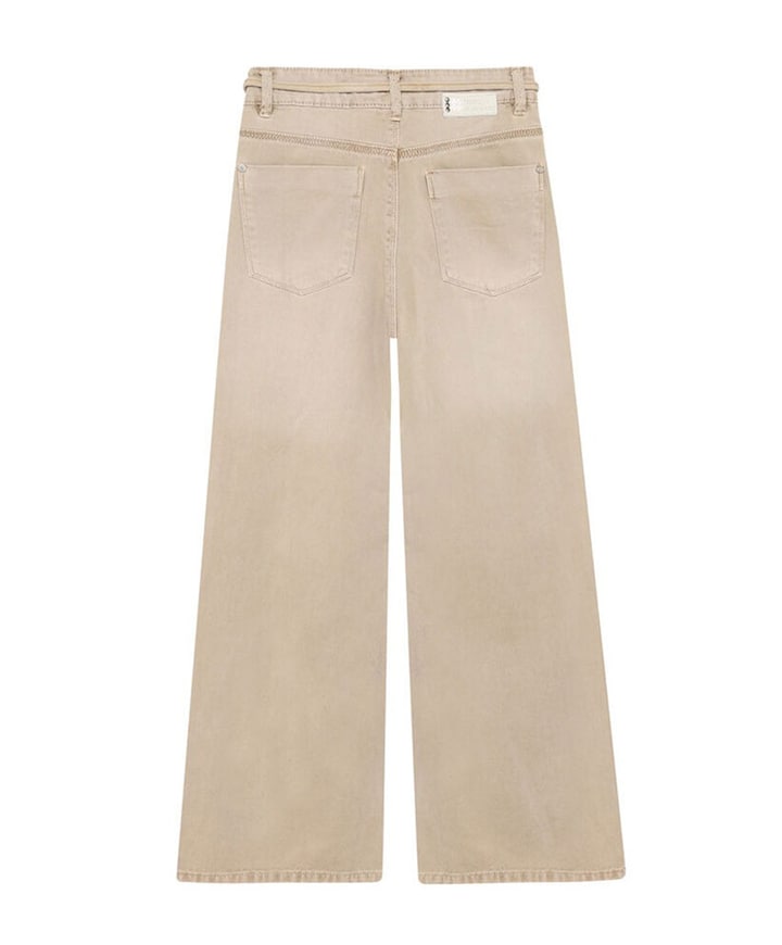 Extra Wide Fit Beige meisjes jeans beige