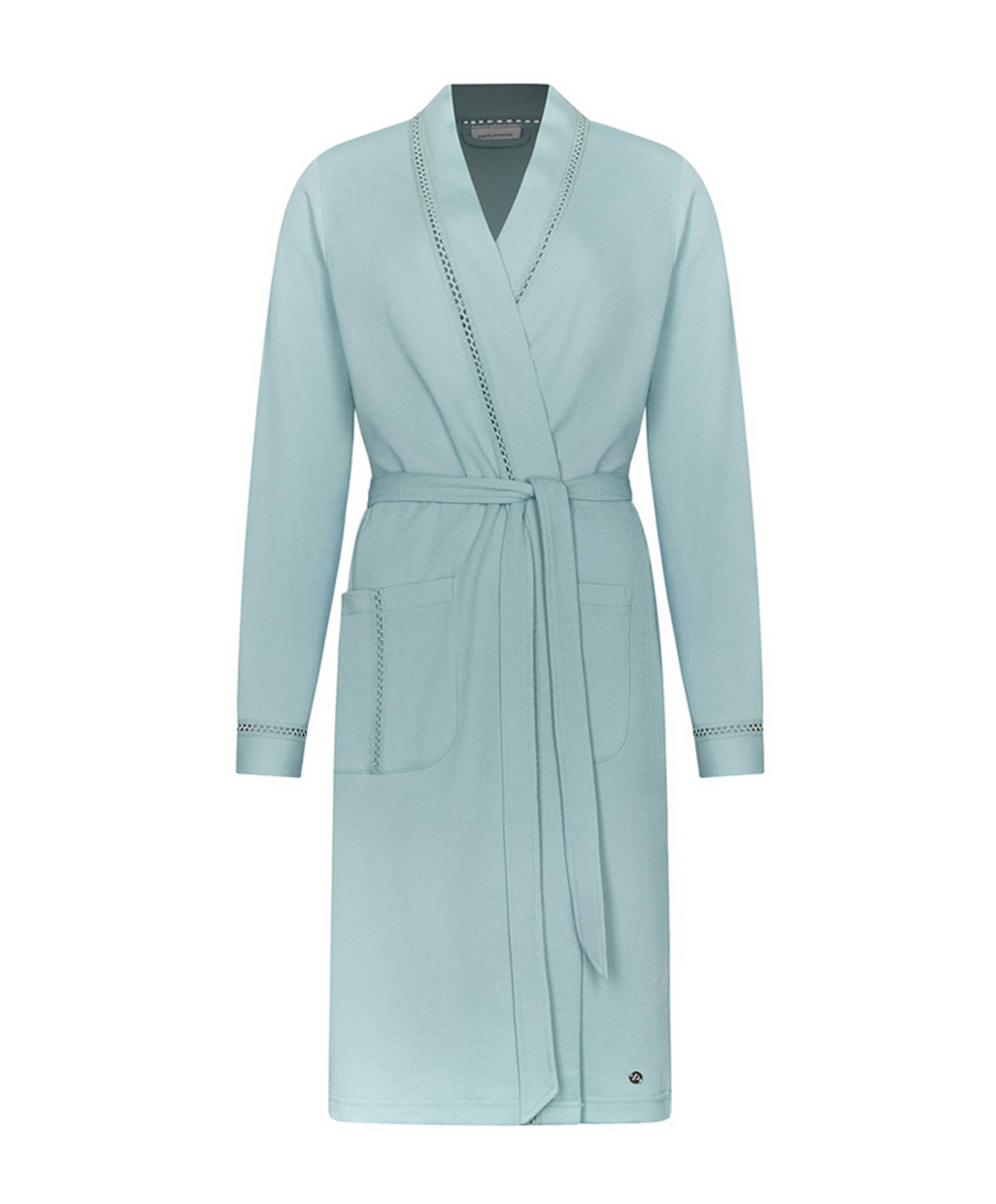 Dames ochtendjas blauw