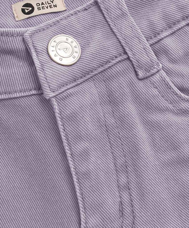 Wide Washed jeans paars