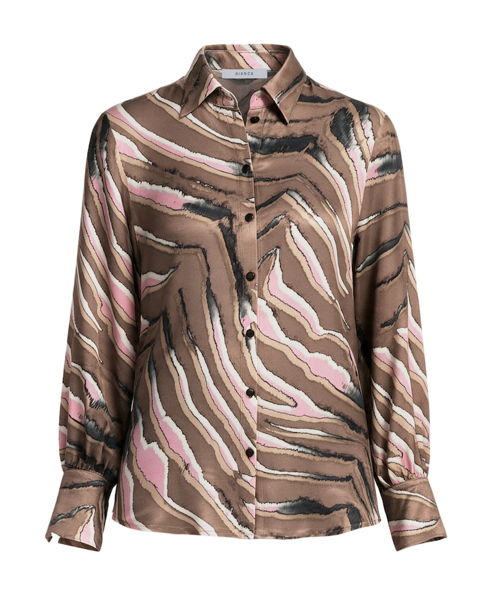 Dames blouse bruin