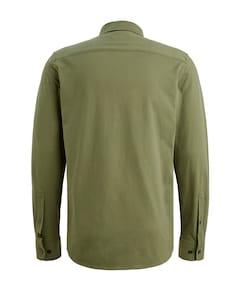 Heren overhemd lange mouw groen