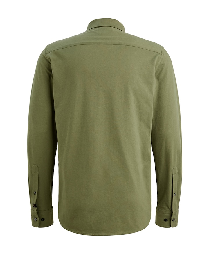 Heren overhemd lange mouw groen