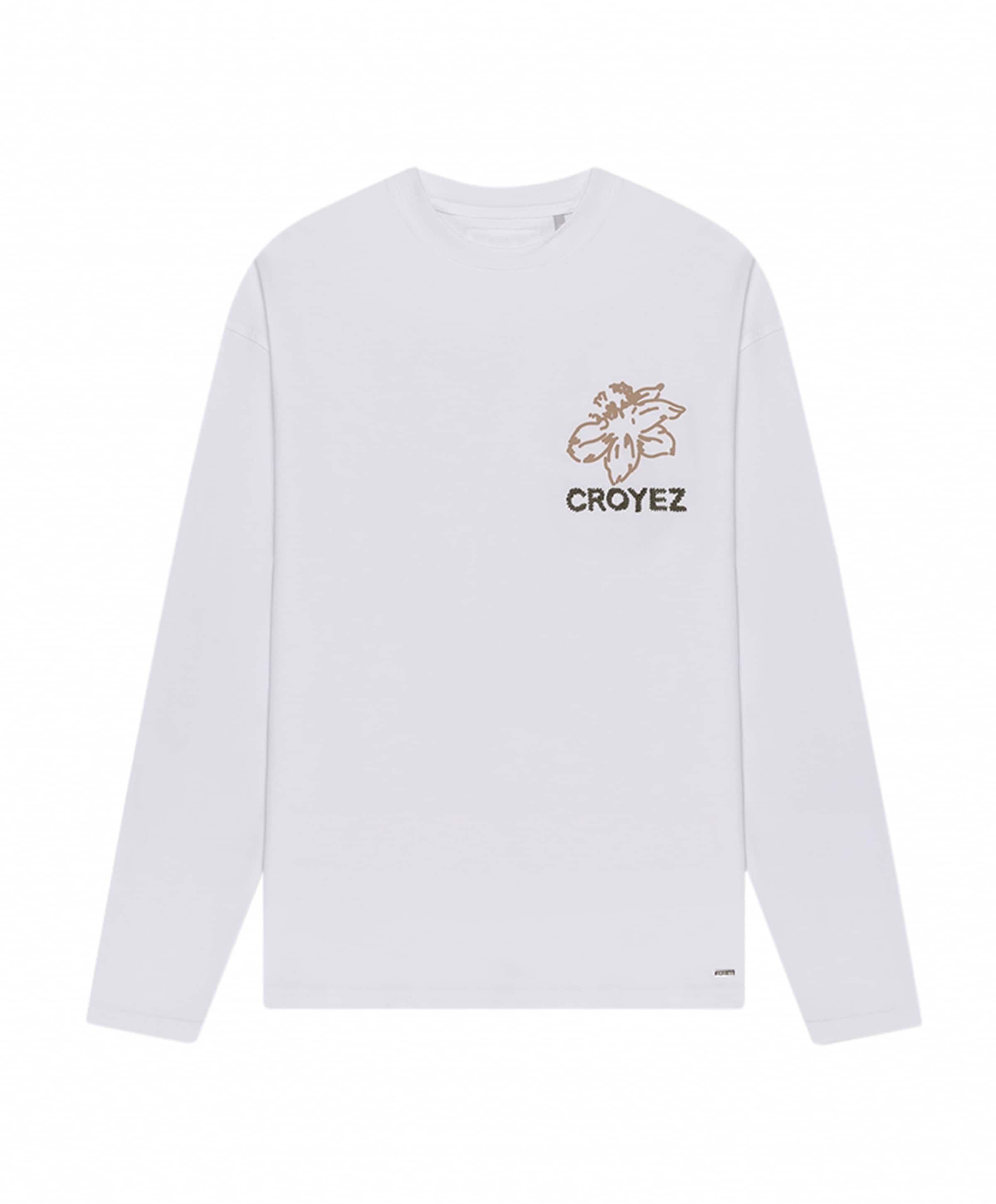Heren longsleeve wit