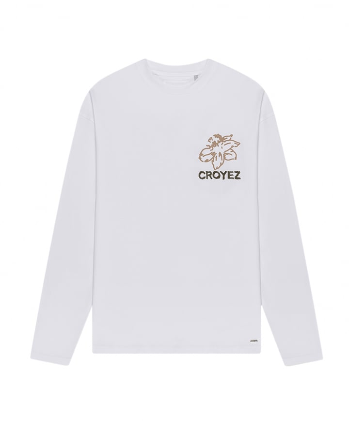 Heren longsleeve wit