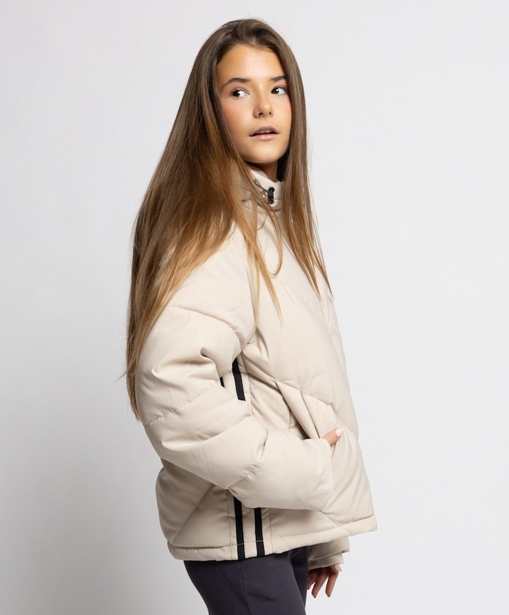 Meisjes jas beige