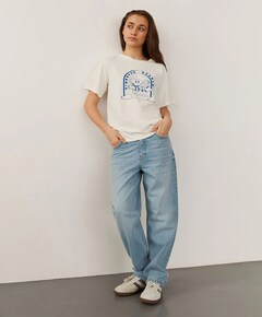 MELIKASY LOW WAIST jeans blauw