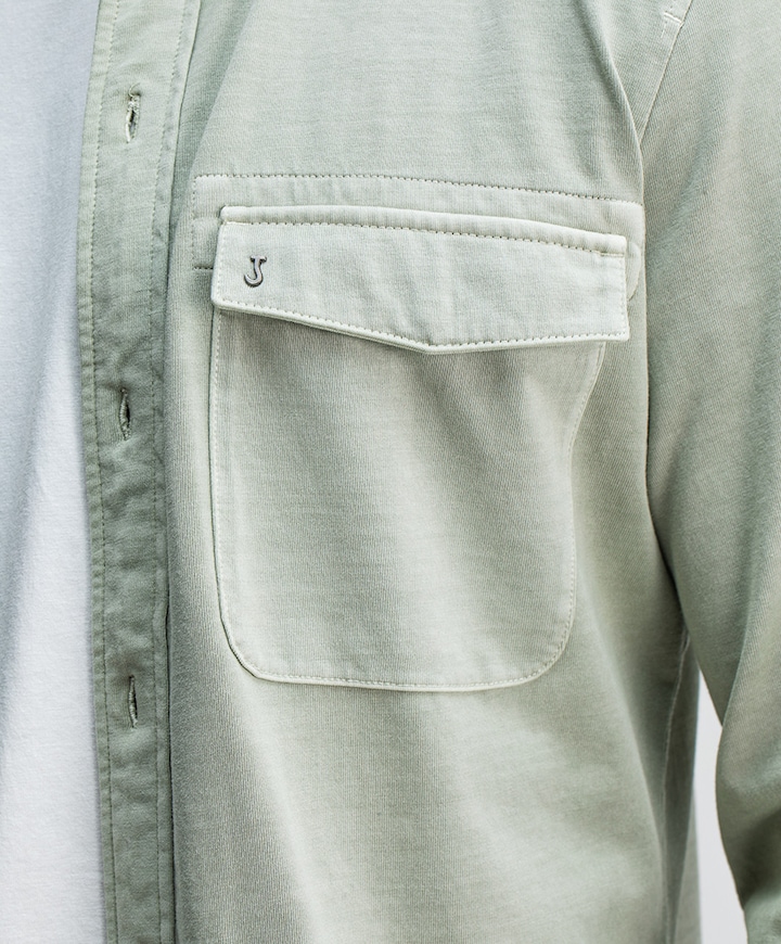 Heren overshirt beige