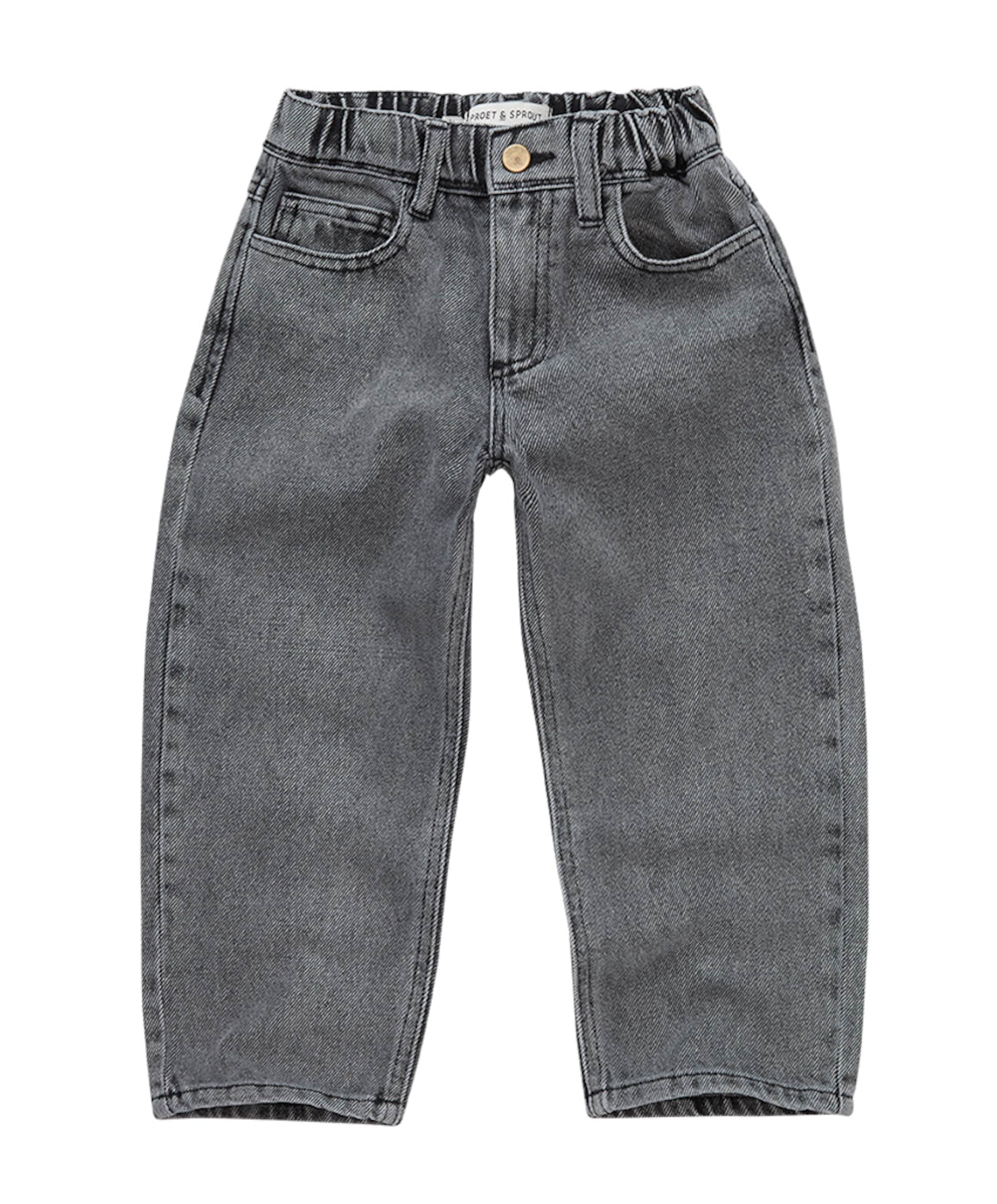 Denim washed black jeans grijs