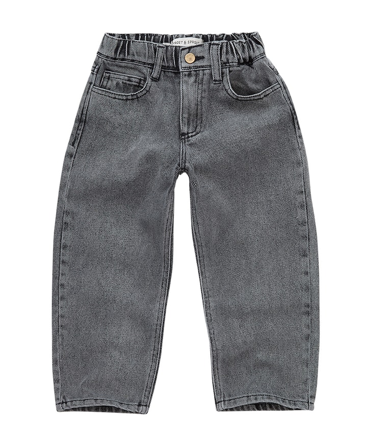 Denim washed black jeans grijs