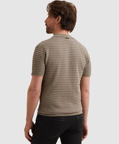 Heren polo beige