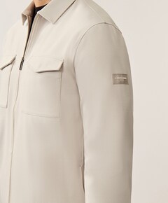 Heren overshirt beige