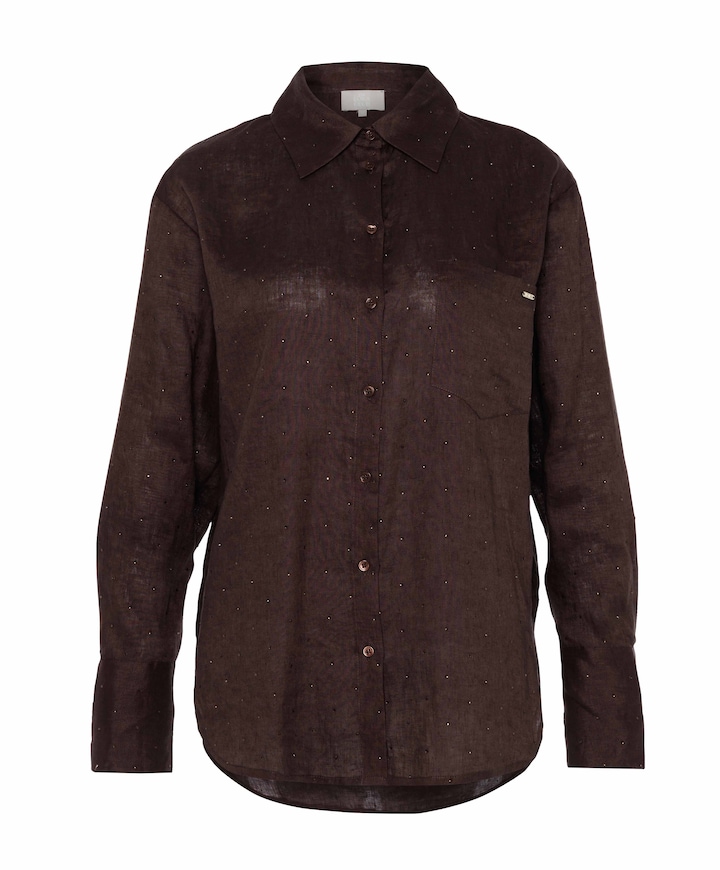 Dames blouse bruin