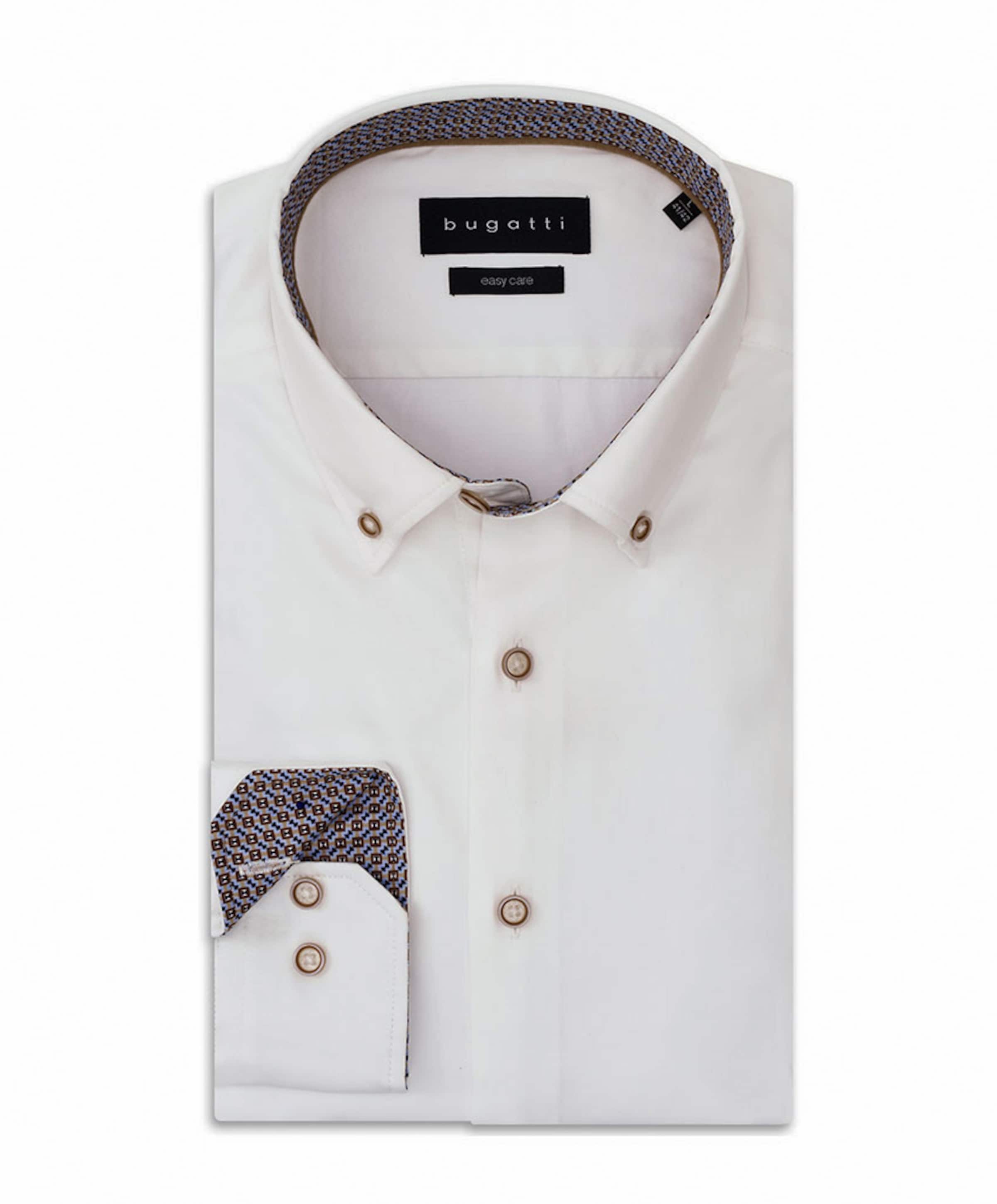 Heren overhemd lange mouw wit