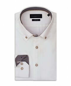 Heren overhemd lange mouw wit