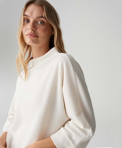 Dames longsleeve ecru