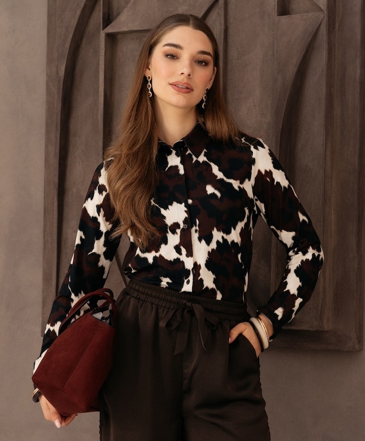 Dames blouse zwart