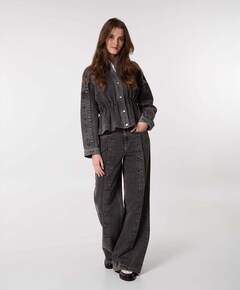 KellanCC Button LL Jeans dames broek grijs