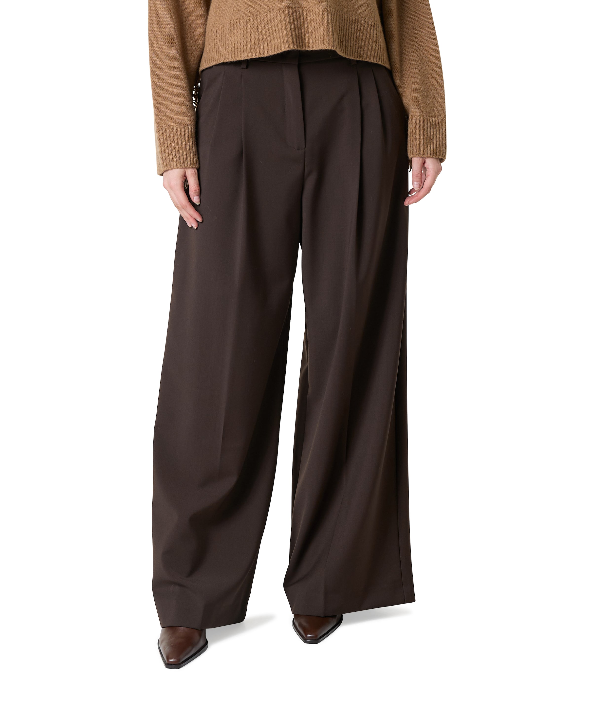 Adelfi Tela Pura dames pantalon bruin