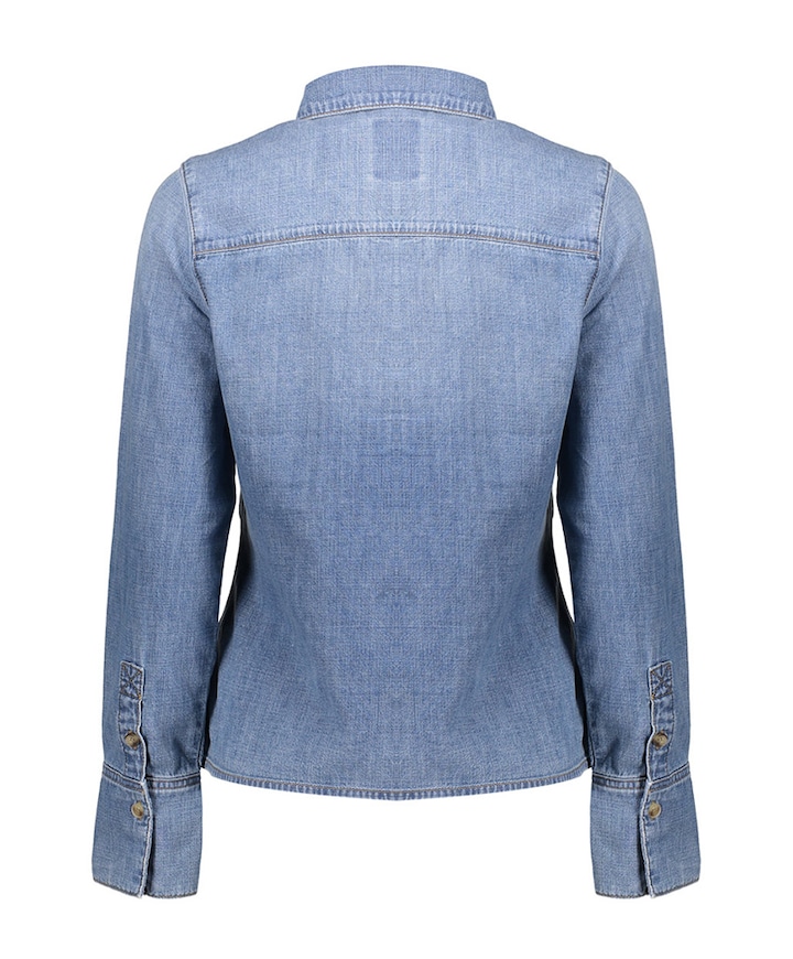 Dames blouse blauw