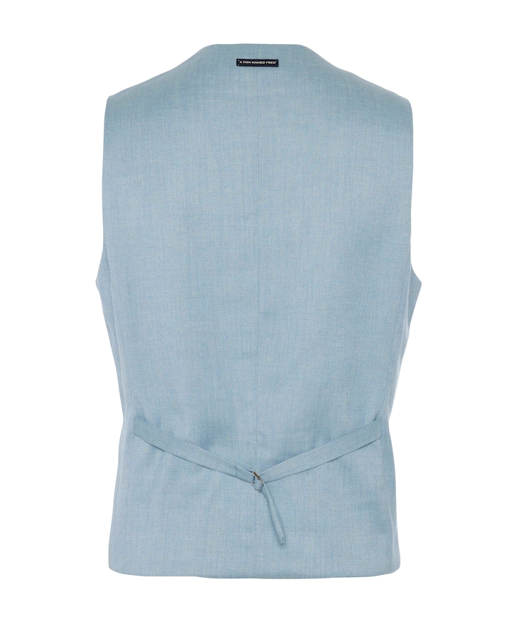 Heren gilet blauw