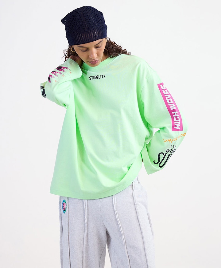 Dames longsleeve groen