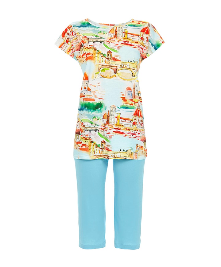 Dames pyjamaset multicolor