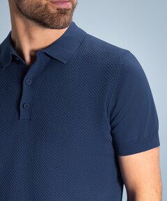 Heren polo blauw