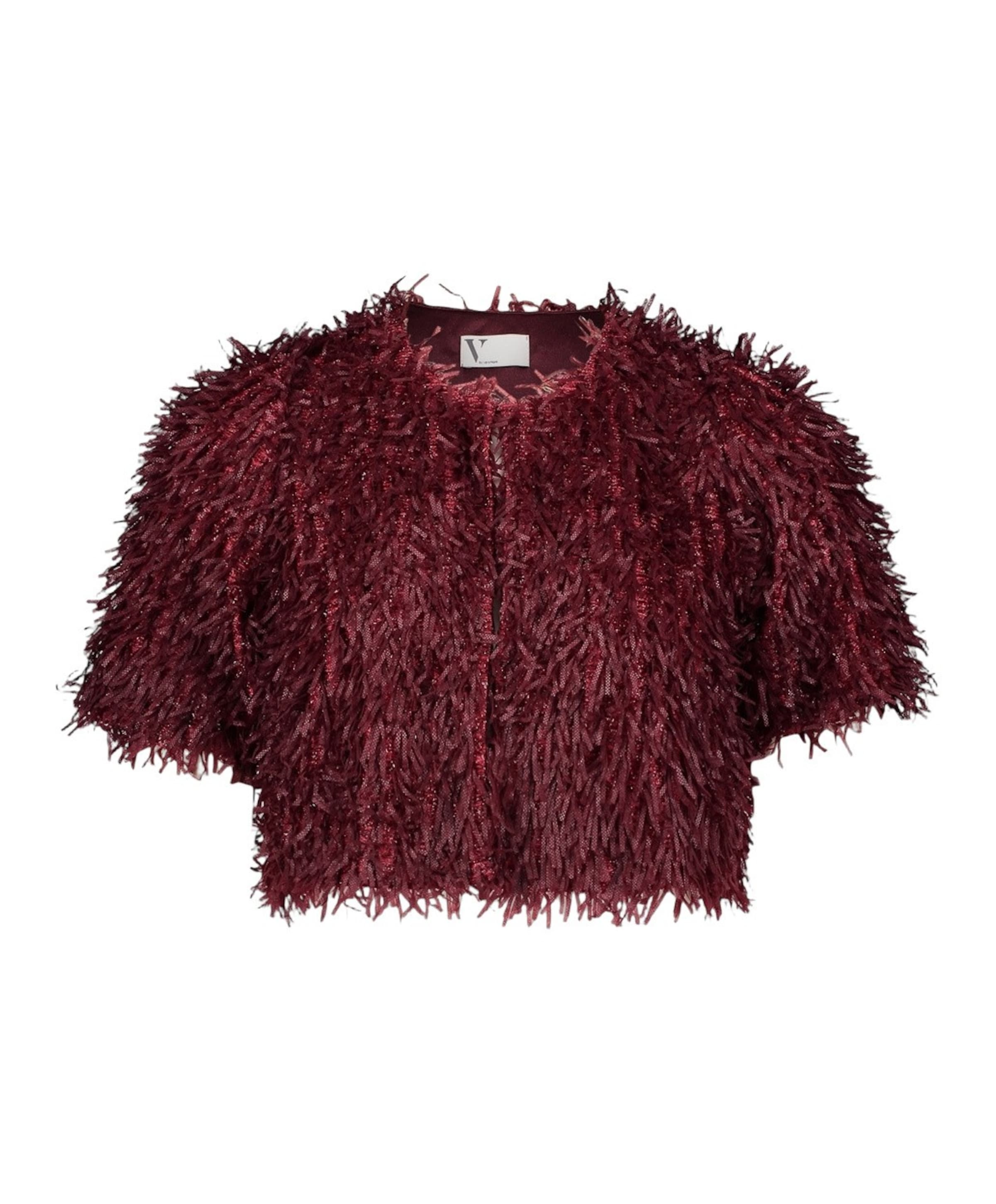 Dames jas bordeaux