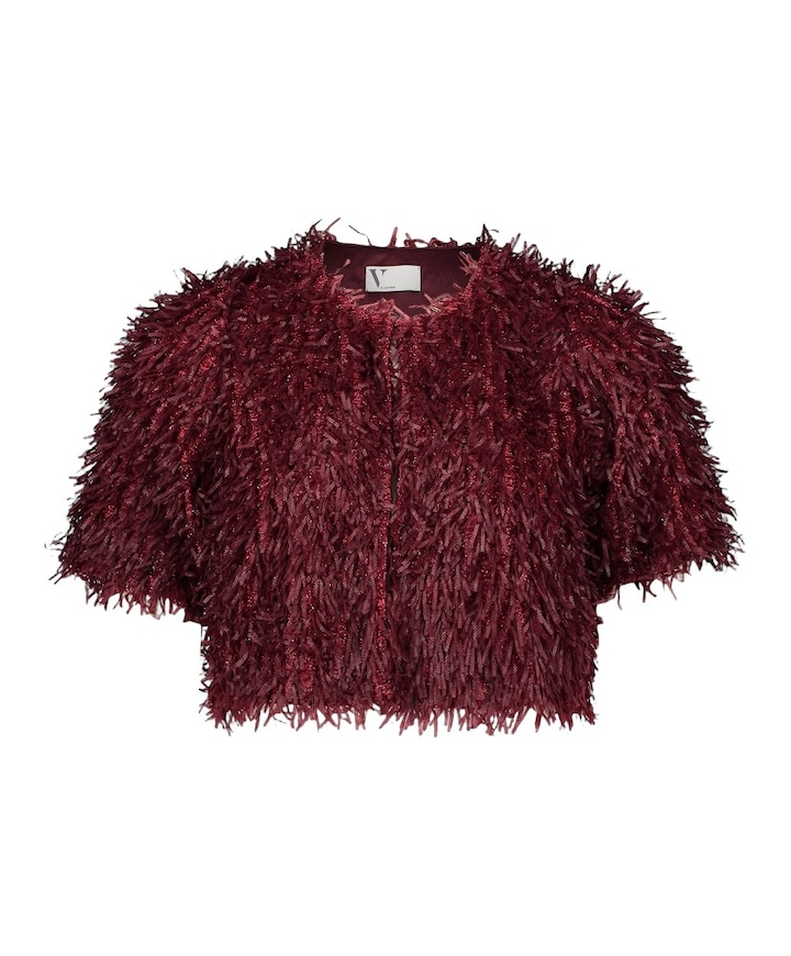 Dames jas bordeaux