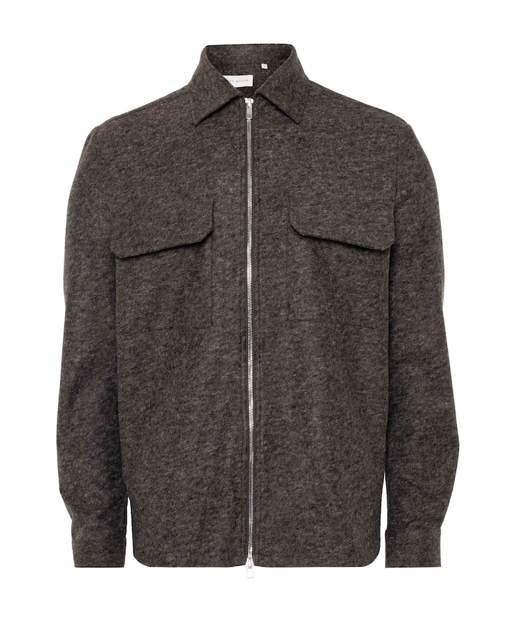 Heren overshirt bruin